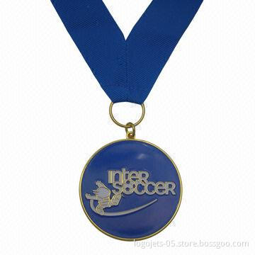 Award Medal with Soft Enamel Colors Filled, OEM Orders are Accepted